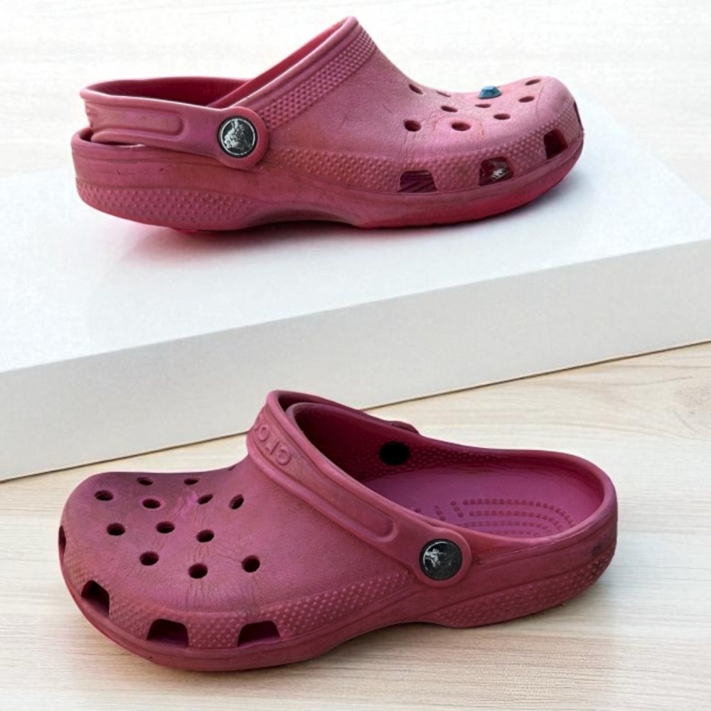Crocs Kids Classic Clogs Slip-On Shoes Size 3 Used